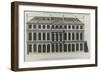 Planche 299 : élévation de la façade sur les jardins de l'hôtel de Rohan , rue Vieille du Temple-Jacques-François Blondel-Framed Giclee Print