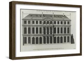 Planche 299 : élévation de la façade sur les jardins de l'hôtel de Rohan , rue Vieille du Temple-Jacques-François Blondel-Framed Giclee Print