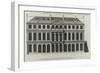 Planche 299 : élévation de la façade sur les jardins de l'hôtel de Rohan , rue Vieille du Temple-Jacques-François Blondel-Framed Premium Giclee Print