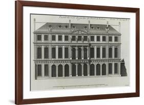 Planche 299 : élévation de la façade sur les jardins de l'hôtel de Rohan , rue Vieille du Temple-Jacques-François Blondel-Framed Giclee Print