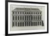 Planche 299 : élévation de la façade sur les jardins de l'hôtel de Rohan , rue Vieille du Temple-Jacques-François Blondel-Framed Giclee Print