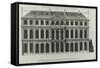 Planche 299 : élévation de la façade sur les jardins de l'hôtel de Rohan , rue Vieille du Temple-Jacques-François Blondel-Framed Stretched Canvas