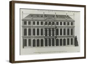 Planche 299 : élévation de la façade sur les jardins de l'hôtel de Rohan , rue Vieille du Temple-Jacques-François Blondel-Framed Giclee Print