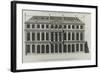 Planche 299 : élévation de la façade sur les jardins de l'hôtel de Rohan , rue Vieille du Temple-Jacques-François Blondel-Framed Giclee Print