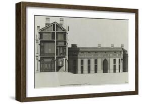 Planche 300 : coupe du corps central  de l'hôtel de Rohan , rue Vieille du Temple-Jacques-François Blondel-Framed Giclee Print