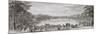 Planche 37: Vue perspective du Bassin du Miroir et de l'Ile Royale dans les jardins de Versailles-Jacques Rigaud-Mounted Giclee Print
