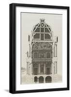 planche 50 (1): coupe du grand salon du château de Clagny en 1678-Michel Hardouin-Framed Giclee Print