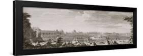 Planche 65: vue du château de Fontainebleau (aile de la galerie Henri II) prise des parterres du-Jacques Rigaud-Framed Giclee Print