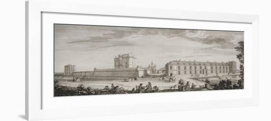 Planche 68: vue générale du château et du donjon de Vincennes prise du côté du jardin et de la-Jacques Rigaud-Framed Giclee Print