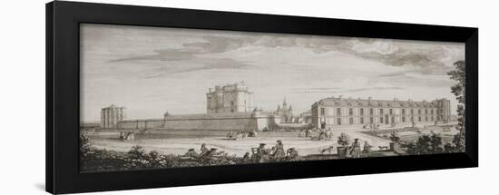 Planche 68: vue générale du château et du donjon de Vincennes prise du côté du jardin et de la-Jacques Rigaud-Framed Giclee Print