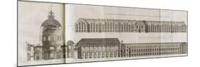 Planche 7 :Elévation de la principale entrée de l’Hôtel Royal des Invalides-Jacques-François Blondel-Mounted Premium Giclee Print