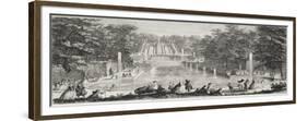Planche 74: vue de la Grande Cascade dans les jardins de Saint-Cloud en 1730 ("diverses vues de-Jacques Rigaud-Framed Premium Giclee Print