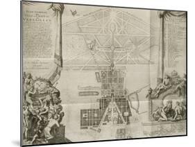 Planche 84 A: Plan général de la ville, château, jardins et grand parc vers 1690 (dressé par-null-Mounted Giclee Print