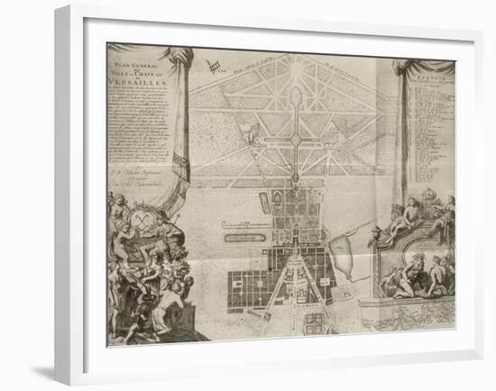 Planche 84 A: Plan général de la ville, château, jardins et grand parc vers 1690 (dressé par-null-Framed Giclee Print
