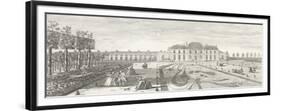 Planche 84: vue du château de la Muette et d'une partie du parterre vers 1730-Jacques Rigaud-Framed Premium Giclee Print