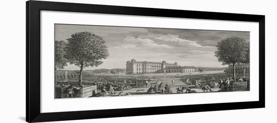 Planche 87: vue du château de Chantilly prise du parterre de l'Orangerie en 1739 ("diverses vues-Jacques Rigaud-Framed Giclee Print