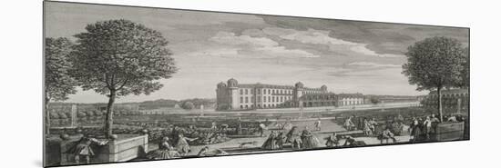 Planche 87: vue du château de Chantilly prise du parterre de l'Orangerie en 1739 ("diverses vues-Jacques Rigaud-Mounted Premium Giclee Print