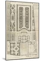 Planche 9 : Plan général des bâtiments et  des jardins de l'hôtel de la duchesse du Maine-Jacques-François Blondel-Mounted Giclee Print
