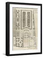 Planche 9 : Plan général des bâtiments et  des jardins de l'hôtel de la duchesse du Maine-Jacques-François Blondel-Framed Premium Giclee Print