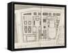 Planche 97 : Plan général des bâtiments et des jardins du Palais Bourbon  bâti par Giardini-Jacques-François Blondel-Framed Stretched Canvas