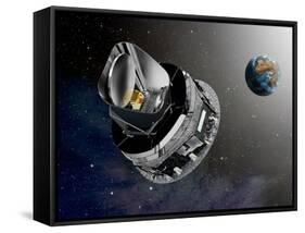 Planck Space Observatory, Artwork-David Ducros-Framed Stretched Canvas