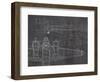 Plane Blueprint II v2-Marco Fabiano-Framed Art Print