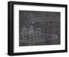 Plane Blueprint II v2-Marco Fabiano-Framed Art Print