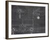 Plane Blueprint III v2-Marco Fabiano-Framed Art Print