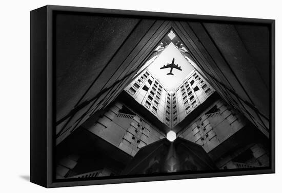 Plane City-Correy Christophe-Framed Stretched Canvas