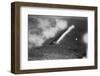 Plane Crop-Dusting a Field-null-Framed Photographic Print