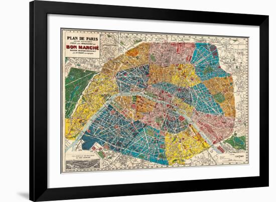 Plane de Paris-Stephanie Monahan-Framed Giclee Print