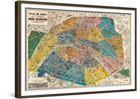 Plane de Paris-Stephanie Monahan-Framed Giclee Print