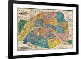 Plane de Paris-Stephanie Monahan-Framed Giclee Print