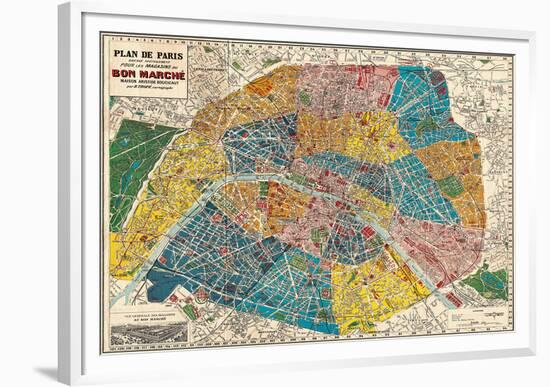 Plane de Paris-Stephanie Monahan-Framed Giclee Print