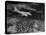 Plane Flying over a City from a Story Concerning United Airlines-Carl Mydans-Stretched Canvas