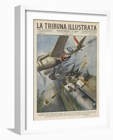 Plane Hits Train-Vittorio Pisani-Framed Art Print