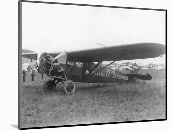 Plane Marked "Byrd Antarctic Expedition"-null-Mounted Photographic Print