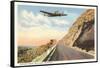 Plane over Rim Rocks, Billings, Montana-null-Framed Stretched Canvas