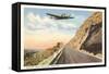 Plane over Rim Rocks, Billings, Montana-null-Framed Stretched Canvas