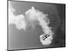 Plane Producing Dense Smoke-null-Mounted Photographic Print