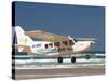Plane, Seventy Five Mile Beach, Fraser Island, Queensland, Australia-David Wall-Stretched Canvas