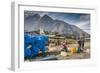 Plane taking off from Lukla airport, Lukla, Nepal.-Lee Klopfer-Framed Photographic Print