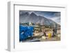 Plane taking off from Lukla airport, Lukla, Nepal.-Lee Klopfer-Framed Photographic Print