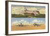 Planes at Chicago Municipal Airport, Chicago, Illinois-null-Framed Art Print