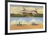 Planes at Chicago Municipal Airport, Chicago, Illinois-null-Framed Premium Giclee Print