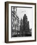 Planes Fly over Buildings in Chicago-null-Framed Photographic Print