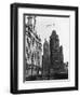 Planes Fly over Buildings in Chicago-null-Framed Photographic Print