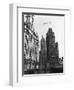 Planes Fly over Buildings in Chicago-null-Framed Photographic Print