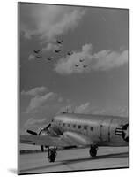 Planes Flying in Formation over B-29-Walter Sanders-Mounted Photographic Print