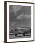 Planes Flying in Formation over B-29-Walter Sanders-Framed Photographic Print